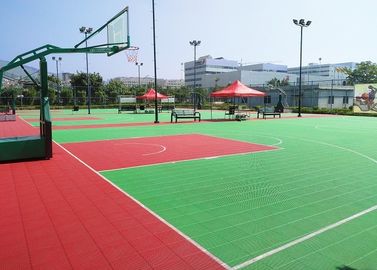China Revestimento portátil do campo de básquete, pavimentação modular dos esportes da resistência de oxidação fábrica